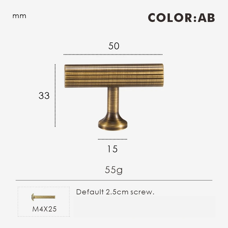 Fluted T-Pulls