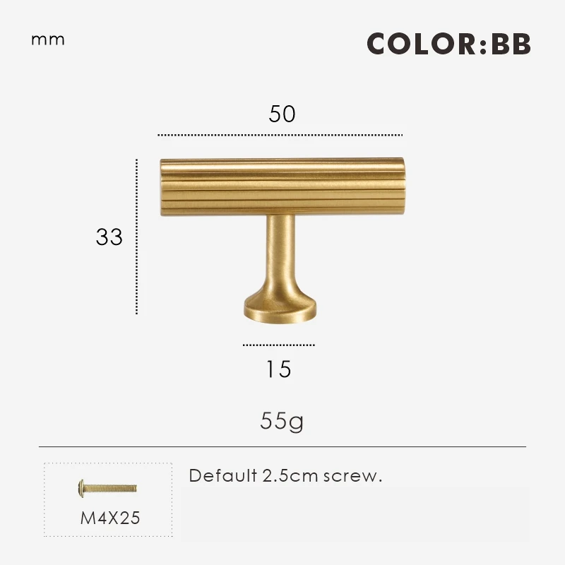 Fluted T-Pulls